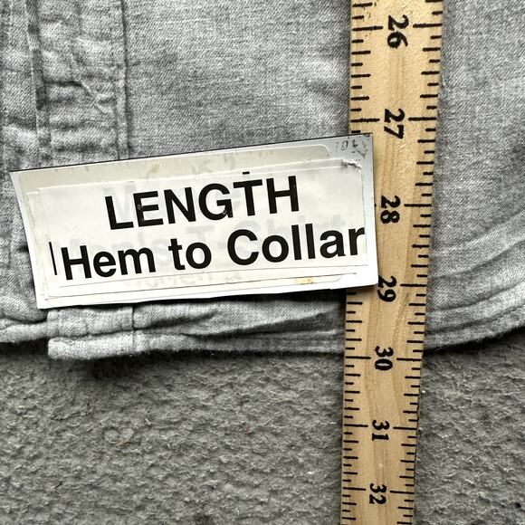 J Crew Brushed Twill Long Sleeve Button Down Shirt Mens Large Slim Gray BJ446 - Picture 4 of 12